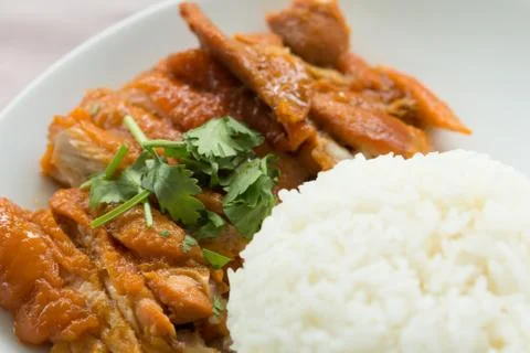 Chicken rice Stock Photos