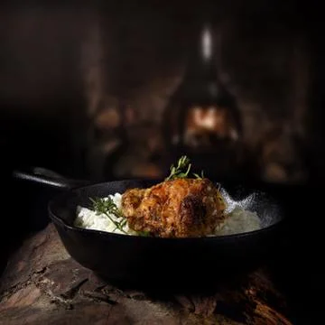 Chicken with Rice Foto stock