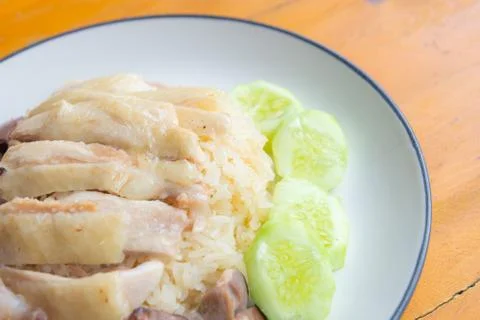 Chicken rice Foto stock