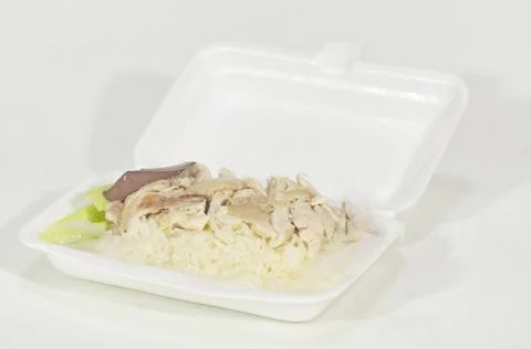 Chicken rice. Stock Photos