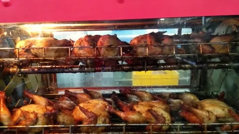 Chicken roasted Stock Footage 295953014