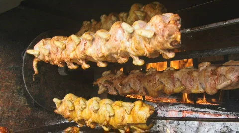 Chicken roaster 3 Stock Footage 660994