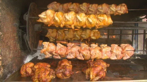 Chicken roaster 4 Stock Footage 661090