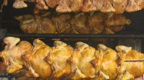 Chicken roaster 5 Stock Footage 661261