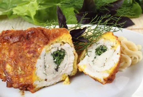 Chicken roll Stock Photos