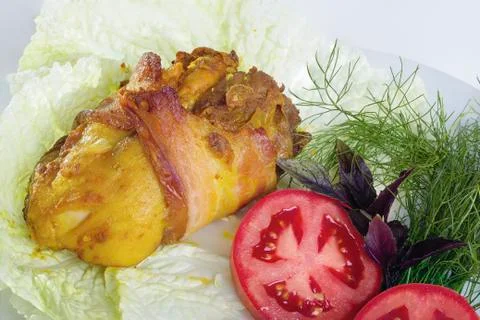 Chicken roll Stock Photos