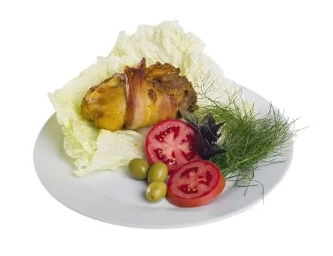 Chicken roll Stock Photos