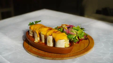 Chicken Rolls Foto stock
