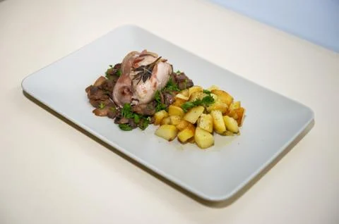 Chicken roulade Stock Photos