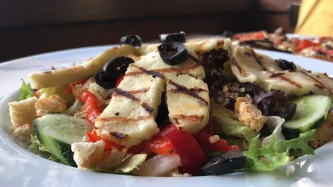 Chicken salad. Stock Footage 91448605