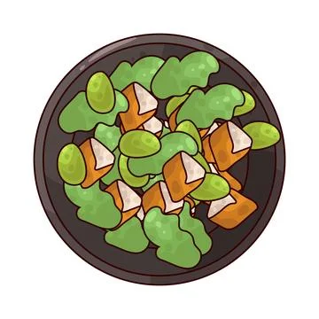 Chicken Salad illustration Stock Illustration