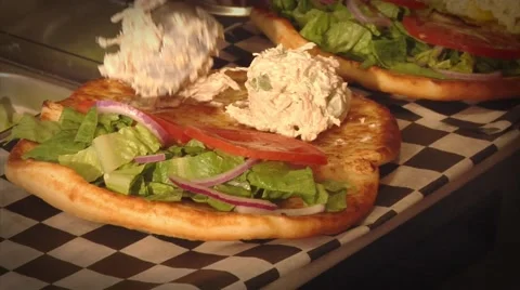 Chicken sandwhich Stockbeeldmateriaal 42871152