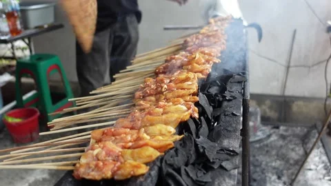 Chicken satay 動画素材 218275012