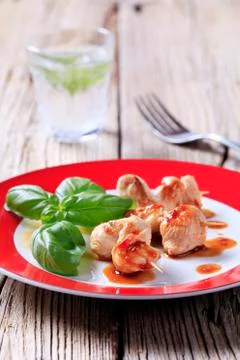 Chicken satay Stock Photos