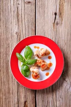 Chicken satay Stock Photos
