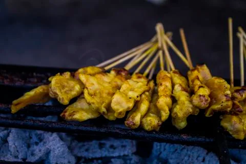 Chicken Satay Stock Photos