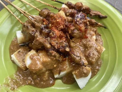 Chicken satay Stock Photos