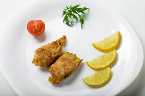 Chicken schnitzel Foto stock
