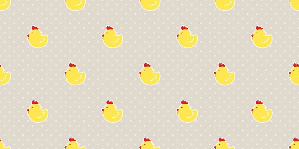 Chicken Seamless easter egg vector Pattern isolated wallpaper tile background 스톡 일러스트