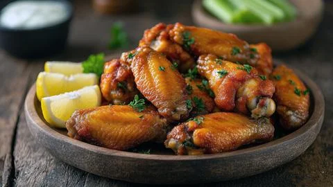 Chicken sides wings Stock Photos