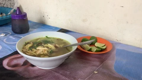 Chicken soup. Stock Footage 224870521