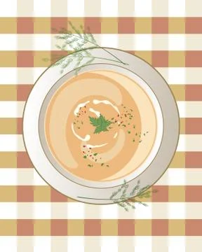 Chicken soup Stock Illustration