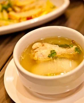 Chicken soup 库存照片