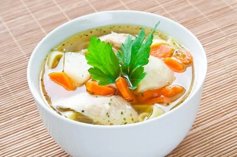 Chicken soup Foto stock