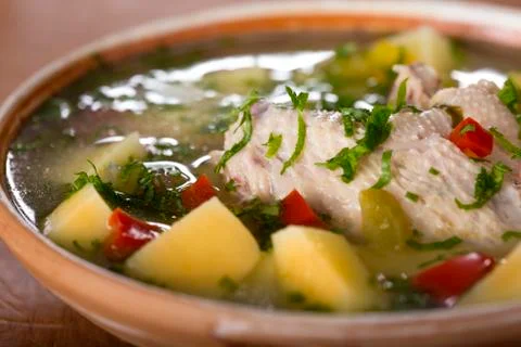 Chicken soup Foto stock