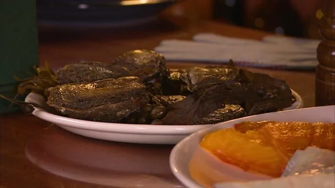 Chicken in soy and beans Stock Footage 87738697