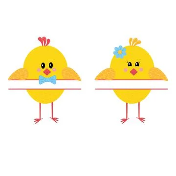 Chicken with space for text, color vector isolated illustration Stock Illustration