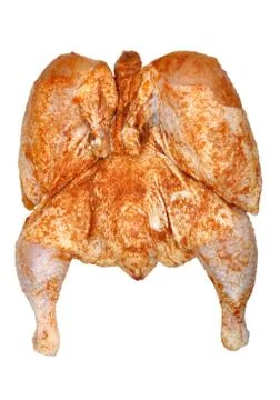 Chicken with spices Stock Photos
