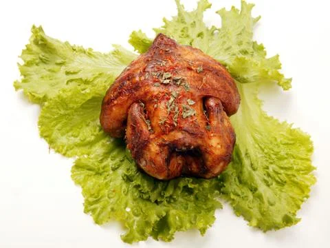 Chicken on spit Stock Photos