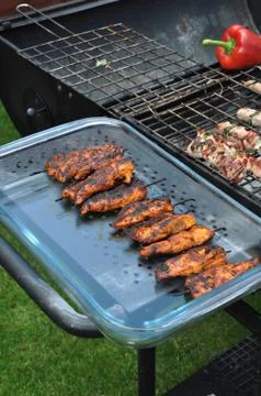 Chicken spits Stock Photos