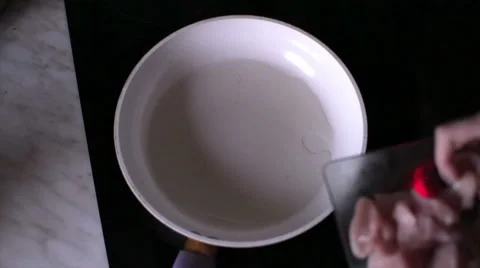 Chicken spread on the pan Stock Footage 59112804