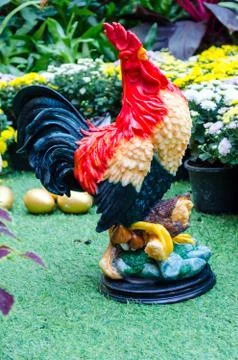 Chicken statue Stock Photos