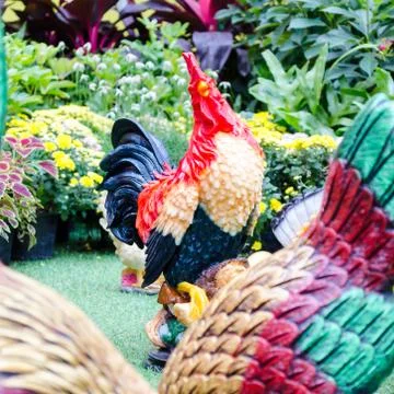 Chicken statue Stock Photos