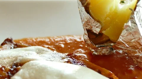 Chicken steak Stock Footage 75883847
