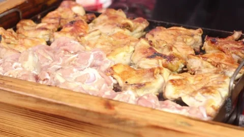 Chicken steak Stock Footage 207331278