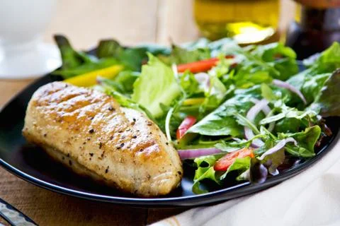 Chicken steak Stock Photos