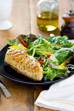 Chicken steak Stock Photos
