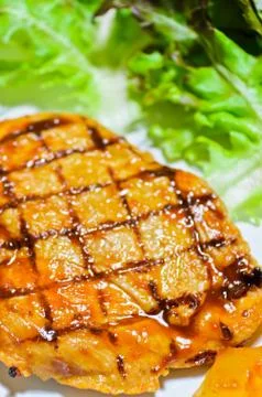 Chicken steak Stock Photos