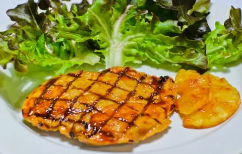 Chicken steak Stock Photos