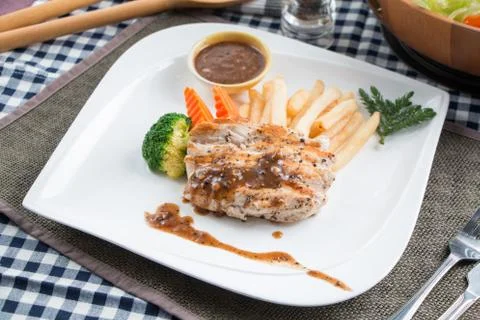 Chicken Steak Stock Photos