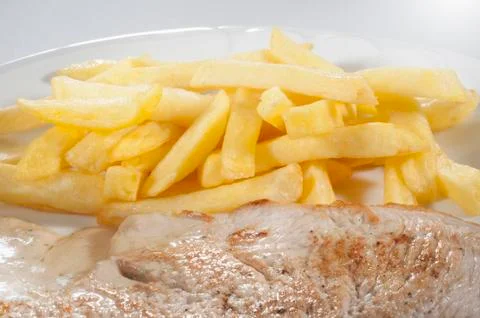 Chicken steak Stock Photos