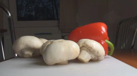 Chicken Stroganoff Vegetables Still-Shot Stock Footage 34222633