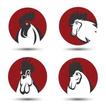 Chicken symbol Stock Illustration