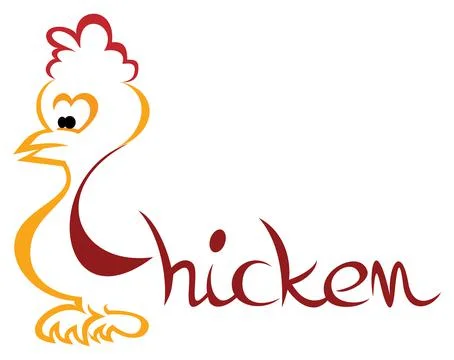 Chicken symbol Stock Illustration