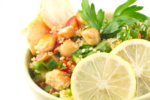 Chicken tabbouleh salad Stock Photos