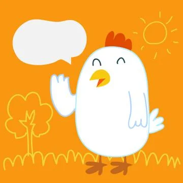 Chicken Talk Illustrazione stock